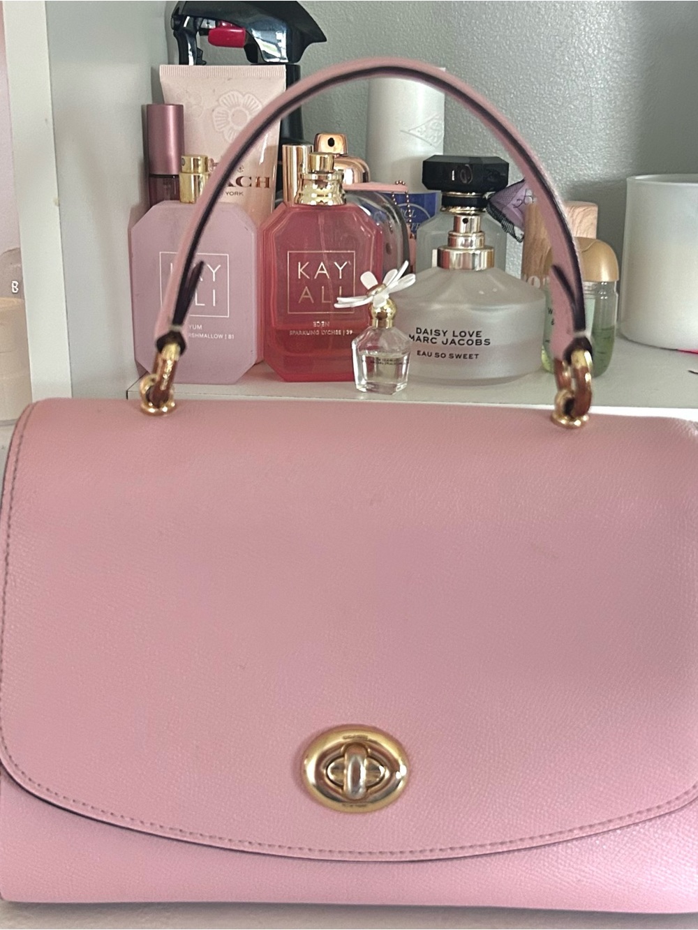 Classic Pink Top-Handle Women's Bag